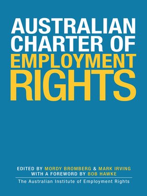 cover image of The Australian Charter of Employment Rights